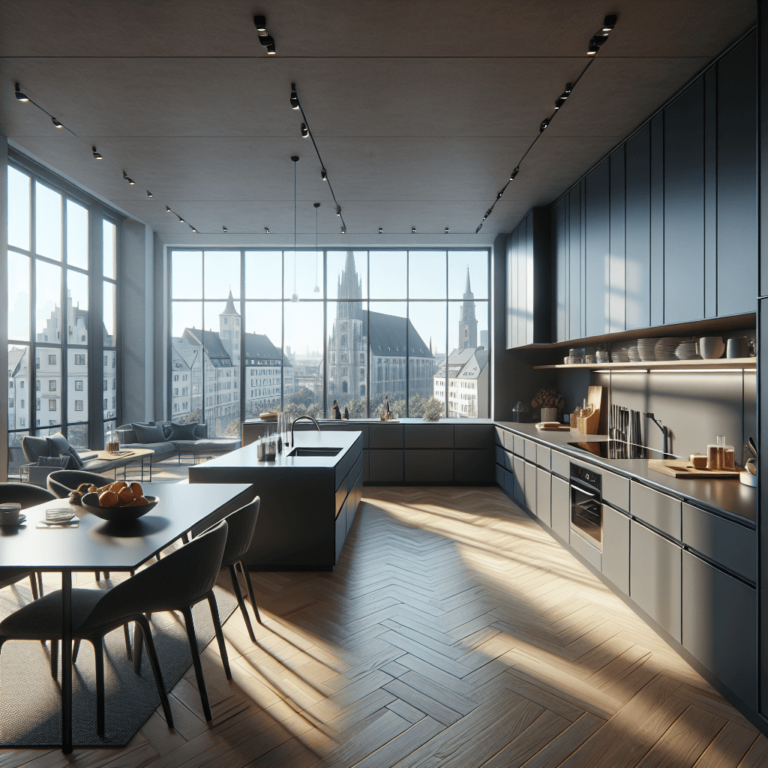 anthrazitfarbene Komplett Küche-Augsburg-1