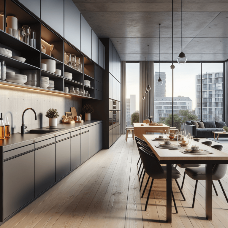 anthrazitfarbene Modulare Küche-Augsburg