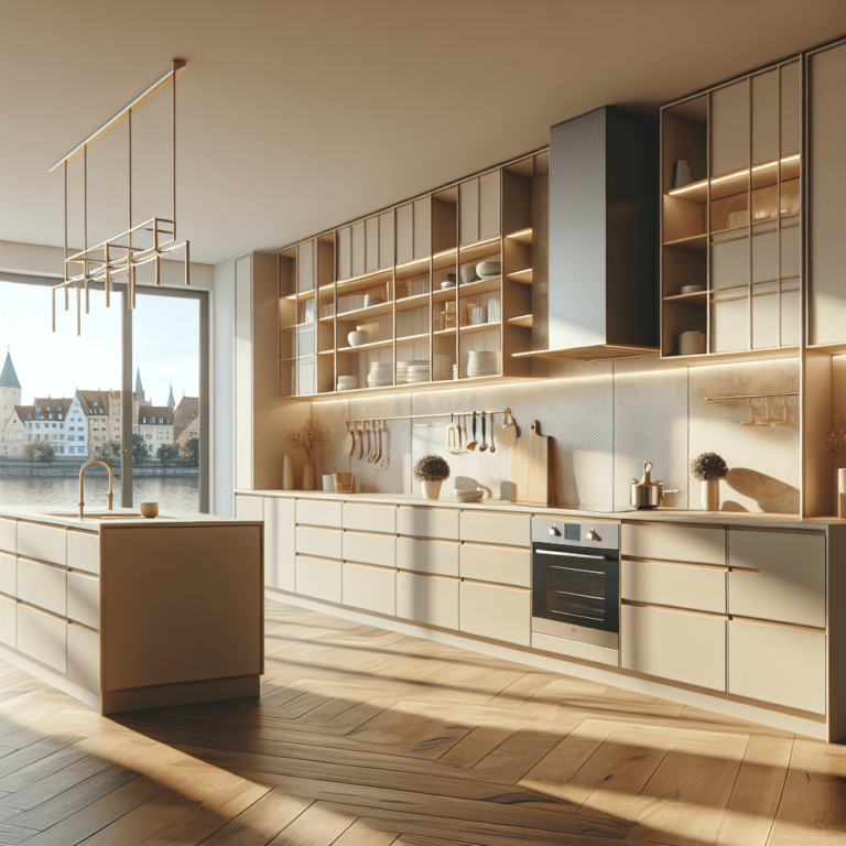 beige Freistehende Küche-Augsburg-1