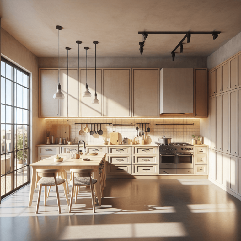 beige Industrial Style Küche-Augsburg-1