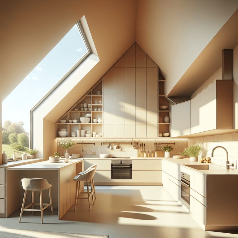 beige Küche für Dachschräge-Augsburg-1