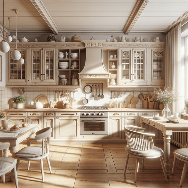 beige Küche im Shabby Chic Stil-Augsburg-1