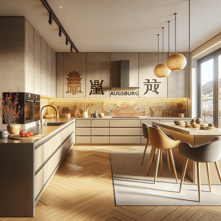 beige Küche im asiatischen Stil-Augsburg-1