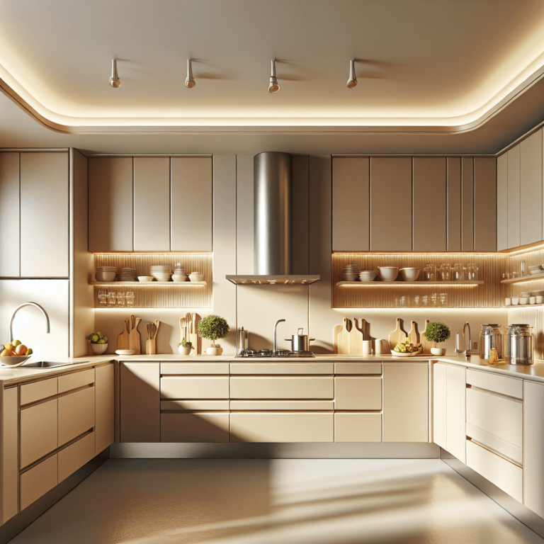 beige mehrzeilige Küche-Augsburg