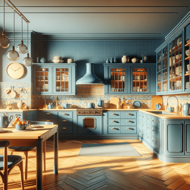 blaue Küche im Art-Deco-Stil-Augsburg-1