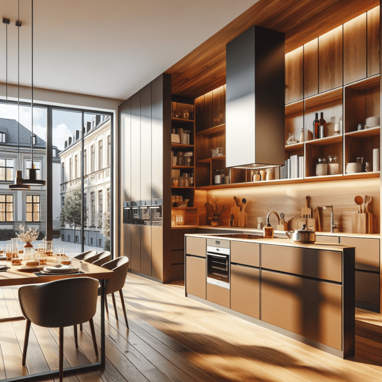 braune Amerikanische Küche-Augsburg-1