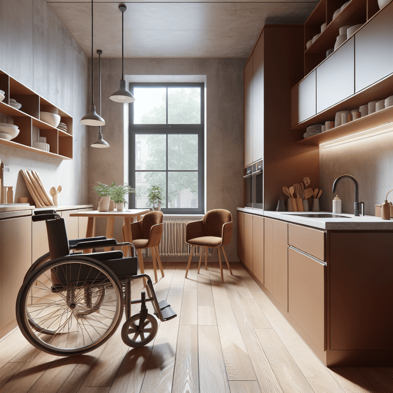 braune Barrierefreie Küche-Augsburg-1