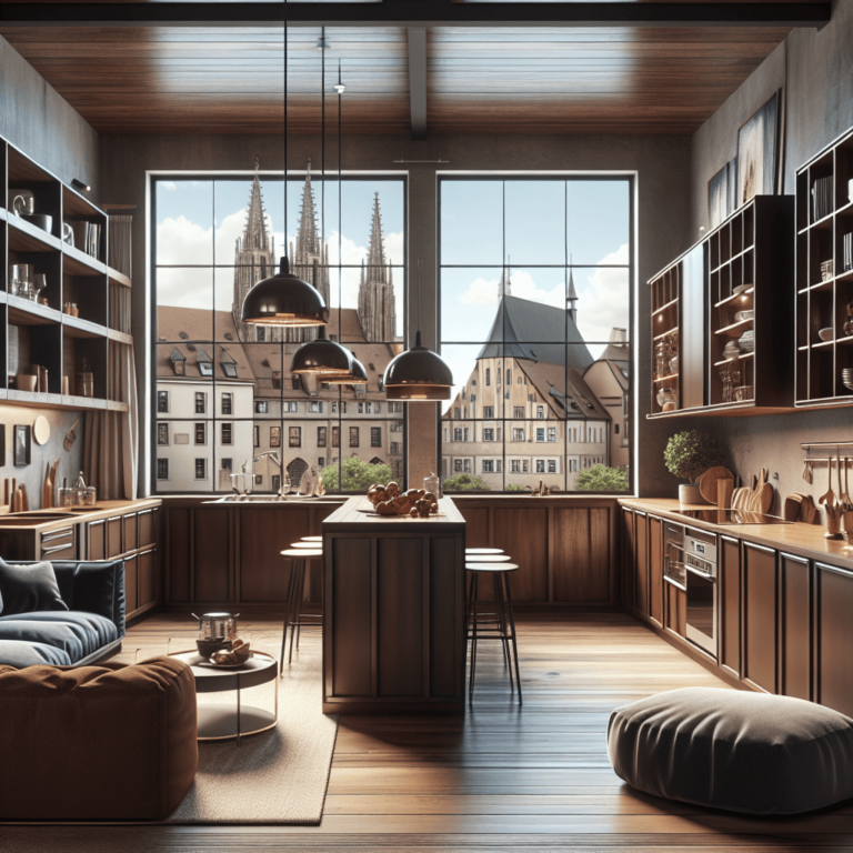 braune Küche im Loftstil-Augsburg-1