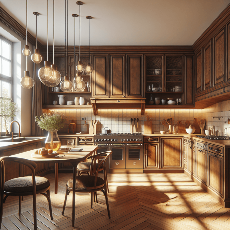 braune Landhausküche-Augsburg