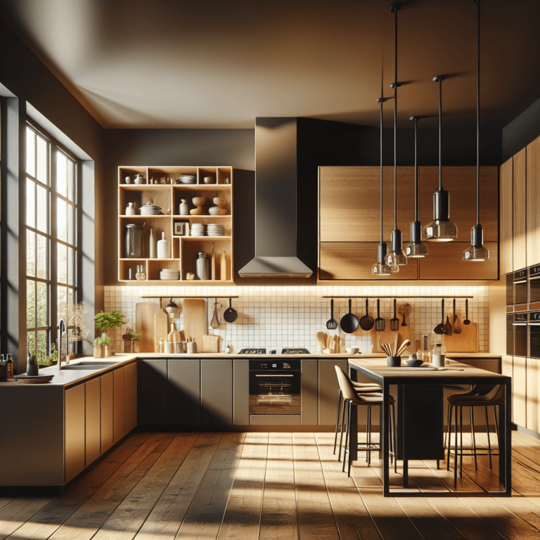 braune Wohnküche-Augsburg