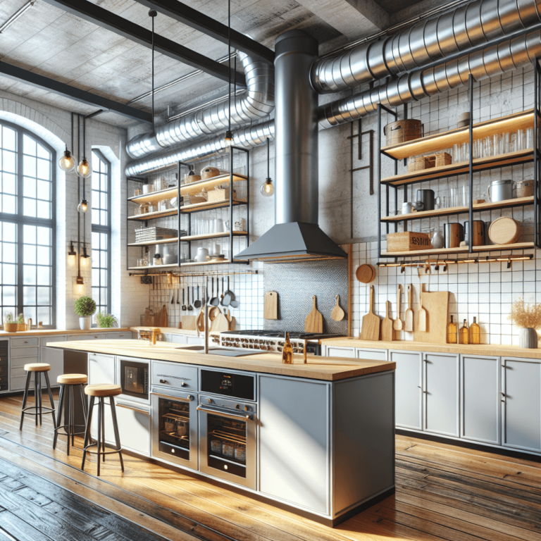 bunte Industrial Style Küche-Augsburg-1