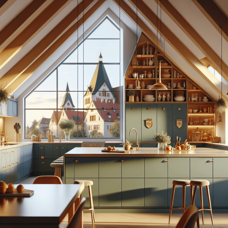 bunte Küche für Dachschräge-Augsburg-1