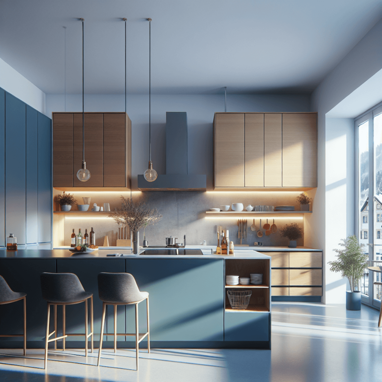 bunte Minimalismus Küche-Augsburg