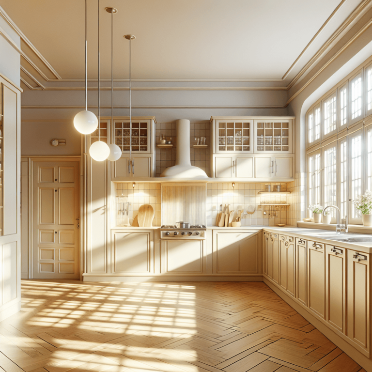 cremefarbene Küche im Art-Deco-Stil-Augsburg-1