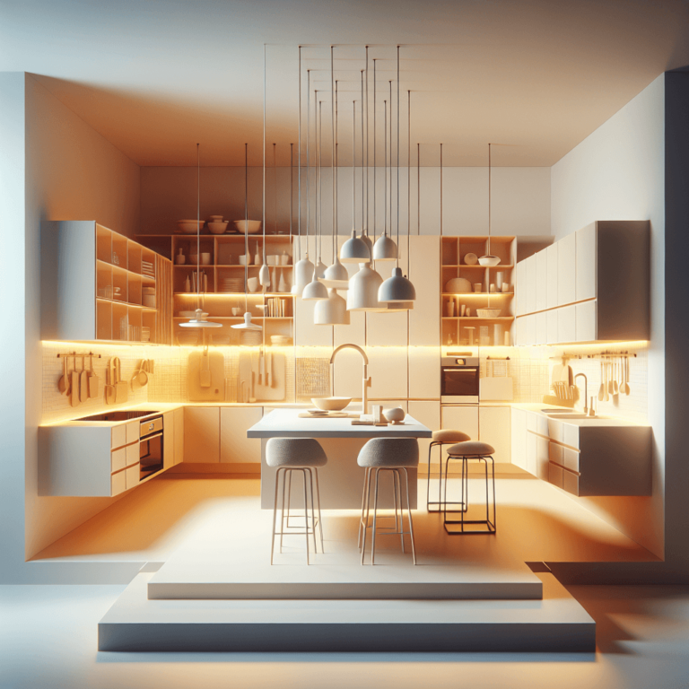 cremefarbene Schwebende Küche-Augsburg