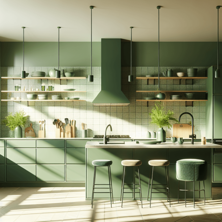 grüne Minimalismus Küche-Augsburg