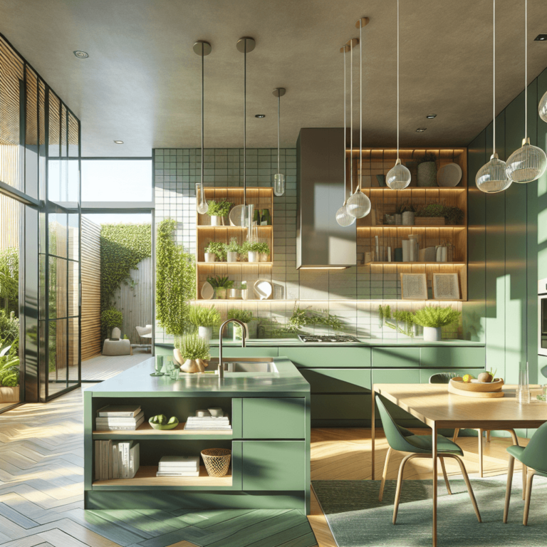 grüne Wohnküche-Augsburg