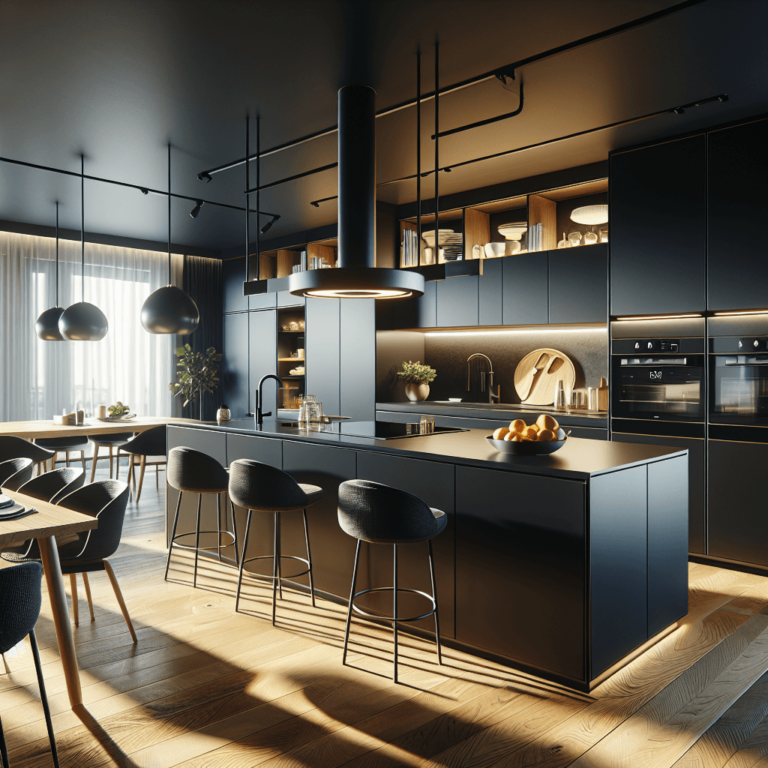 schwarze Barrierefreie Küche-Augsburg-1