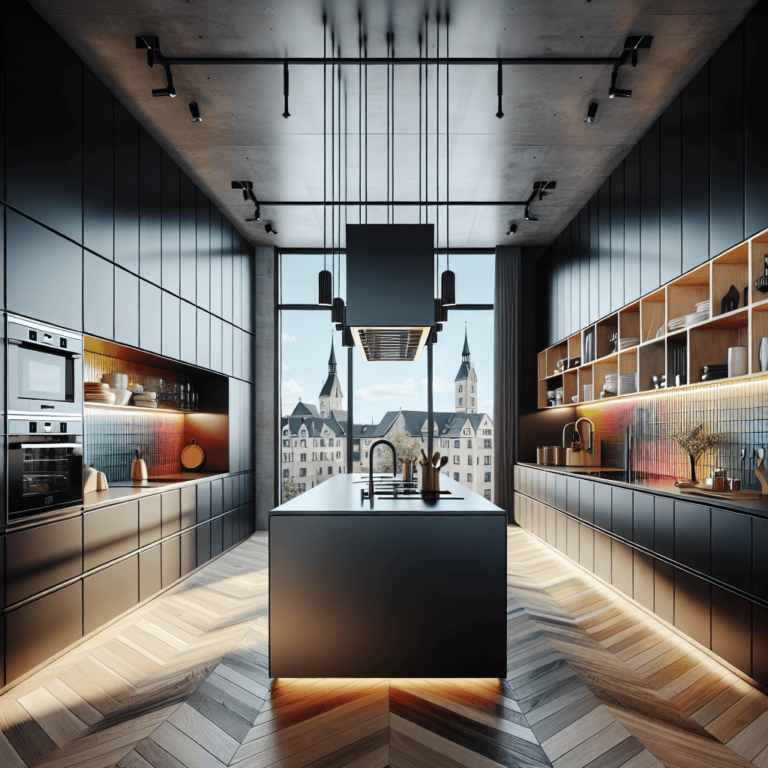 schwarze Komplett Küche-Augsburg-1