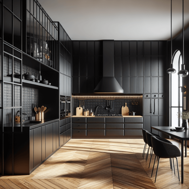 schwarze Küche in G-Form-Augsburg-1