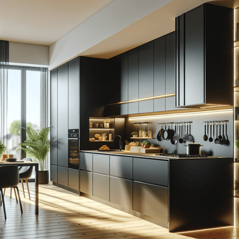 schwarze Modulare Küche-Augsburg