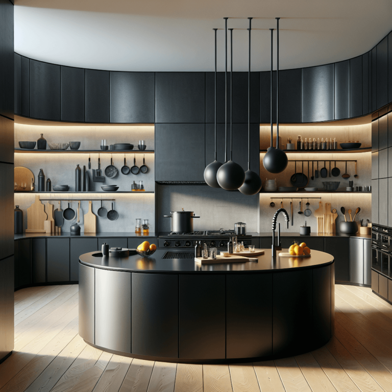 schwarze Rondell Küche-Augsburg