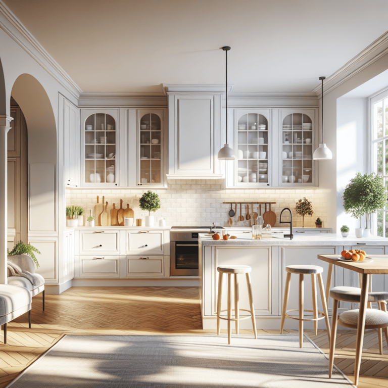 weiße Amerikanische Küche-Augsburg-1