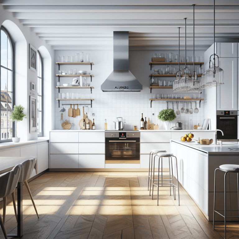 weiße Industrial Style Küche-Augsburg-1