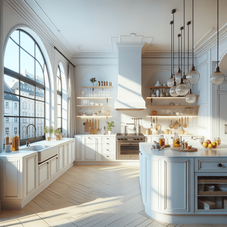 weiße Küche im Art-Deco-Stil-Augsburg-1