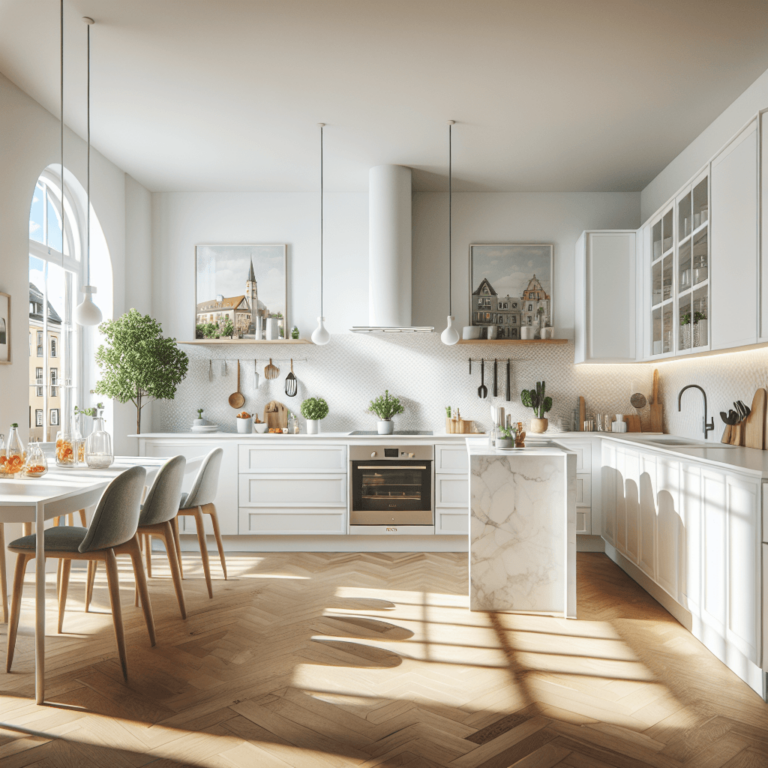 weiße Küche im skandinavischen Stil-Augsburg-1